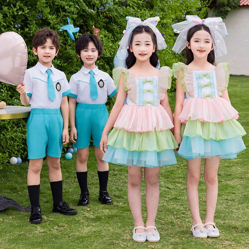 六一新中式国风演出服小学生班服合唱团体表演幼儿园园服毕业典礼