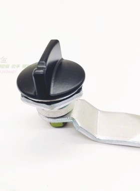 MS705-3C-4黑色旋钮锁 铁皮柜圆柱转舌锁电柜箱开关柜门锁手柄型