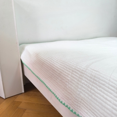 ins韩国绗缝夹棉全棉水洗棉床盖 简约北欧百搭盖毯亲肤加厚床单