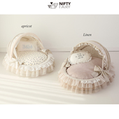 米南宠物摇篮四季 防水可拆洗公主网纱狗窝猫窝狗床马尔济斯小型犬