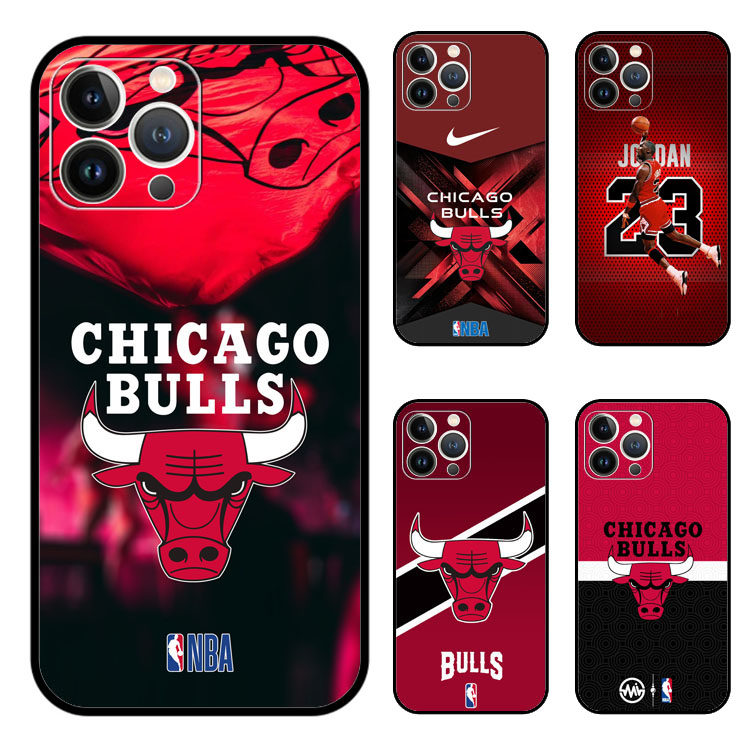 NBA公牛队手机壳乔丹罗斯玻璃壳篮球适用于苹果iPhone17promax华为p80荣耀magic8oppo小米vivo红米note15