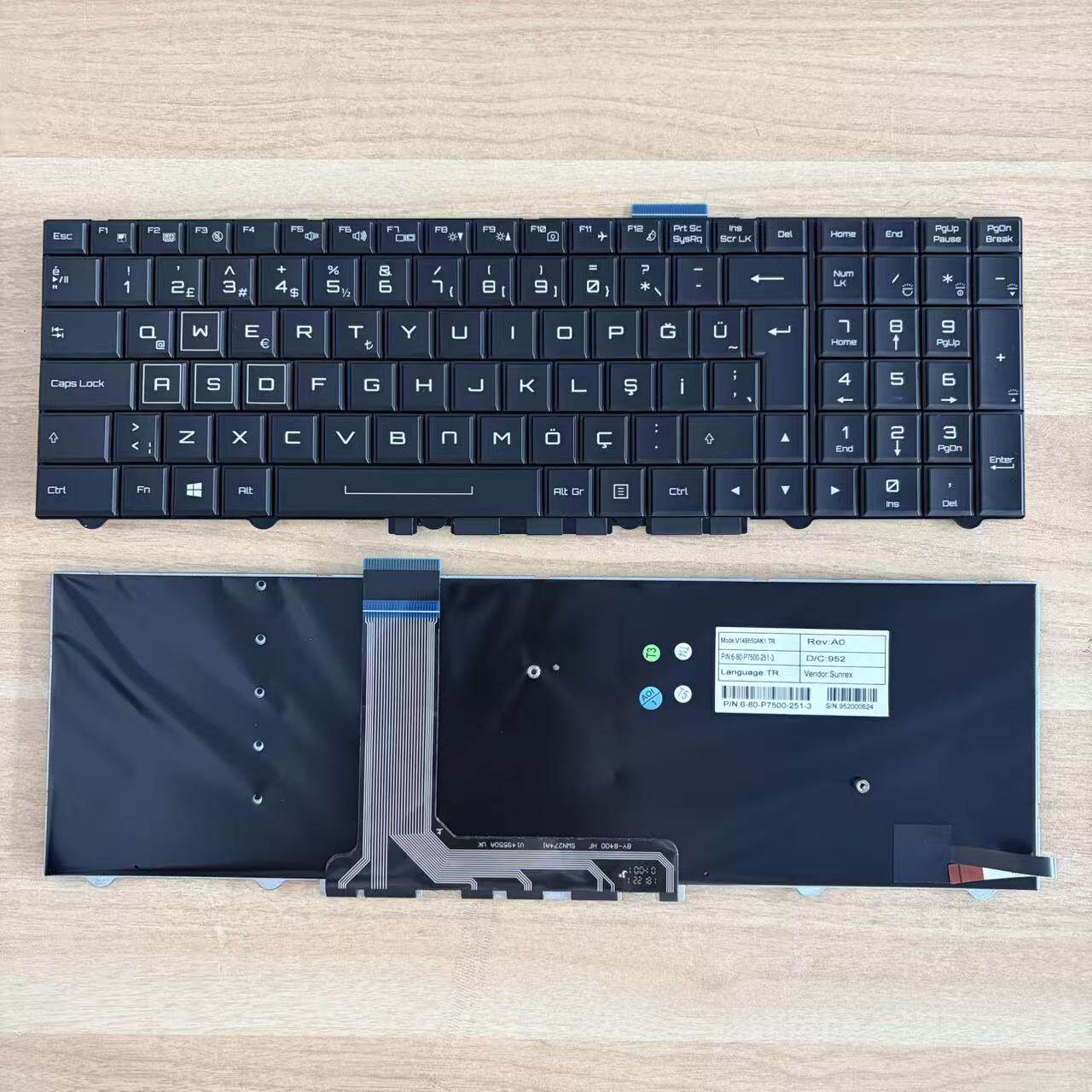适用 蓝天P750FM P770ZMP771ZM P870TM P870DMG P751DM2 ZX8键盘