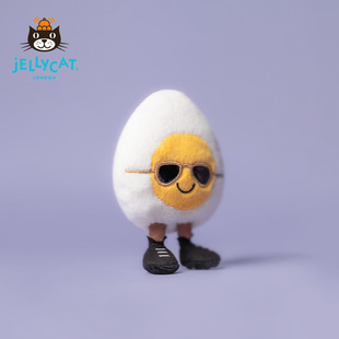 Jellycat时髦水煮蛋毛绒玩具玩偶公仔创意摆件健身搭子 礼物