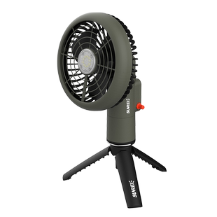 山力士迷你风扇户外露营便携云台无刷电机风扇无声转头扇超长续航