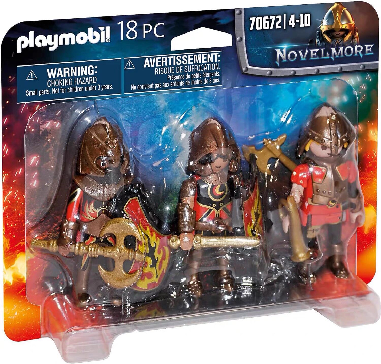 德国进口playmobil 70672 摩比世界伯纳姆突袭者套装欧洲骑士军团