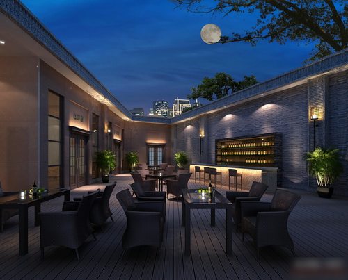 高端健身房水疗会所设计CAD施工图3D效果图台球厅水吧游泳池大堂