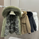 皮草外套 冬季 派克服女新款 狐狸毛内胆可拆卸皮毛一体狐狸毛领爆款