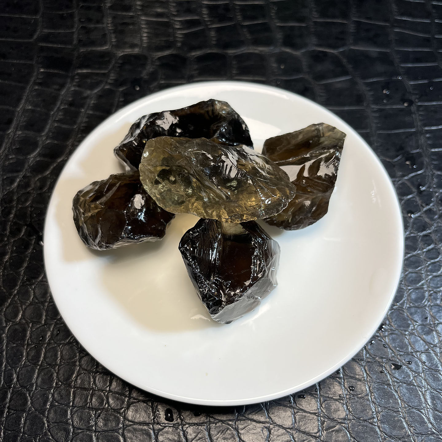 精选品质茶水晶原石块