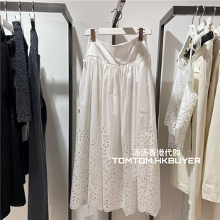 香港正品代购 Self-Portrait 25春夏 带缀饰镂空刺绣半身裙