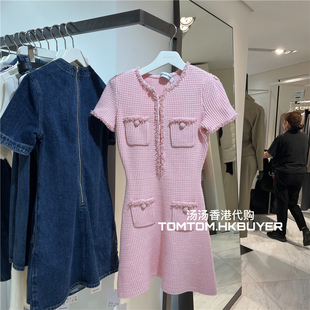 香港正品代购 Self Portrait 25春夏 小香风多口袋连衣裙