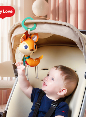 TinyLove婴儿床铃推车毛绒玩具挂件挂饰宝宝小鹿玩偶布偶安抚玩具