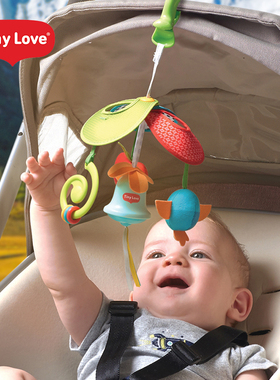 TinyLove婴儿床铃推车毛绒玩具挂件挂饰宝宝安抚玩偶可入口布偶