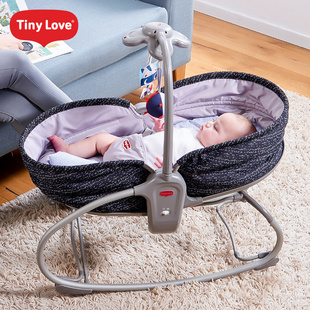 TinyLove哄娃神器婴儿安抚椅宝宝豪华款 摇篮床新生儿多功能摇椅