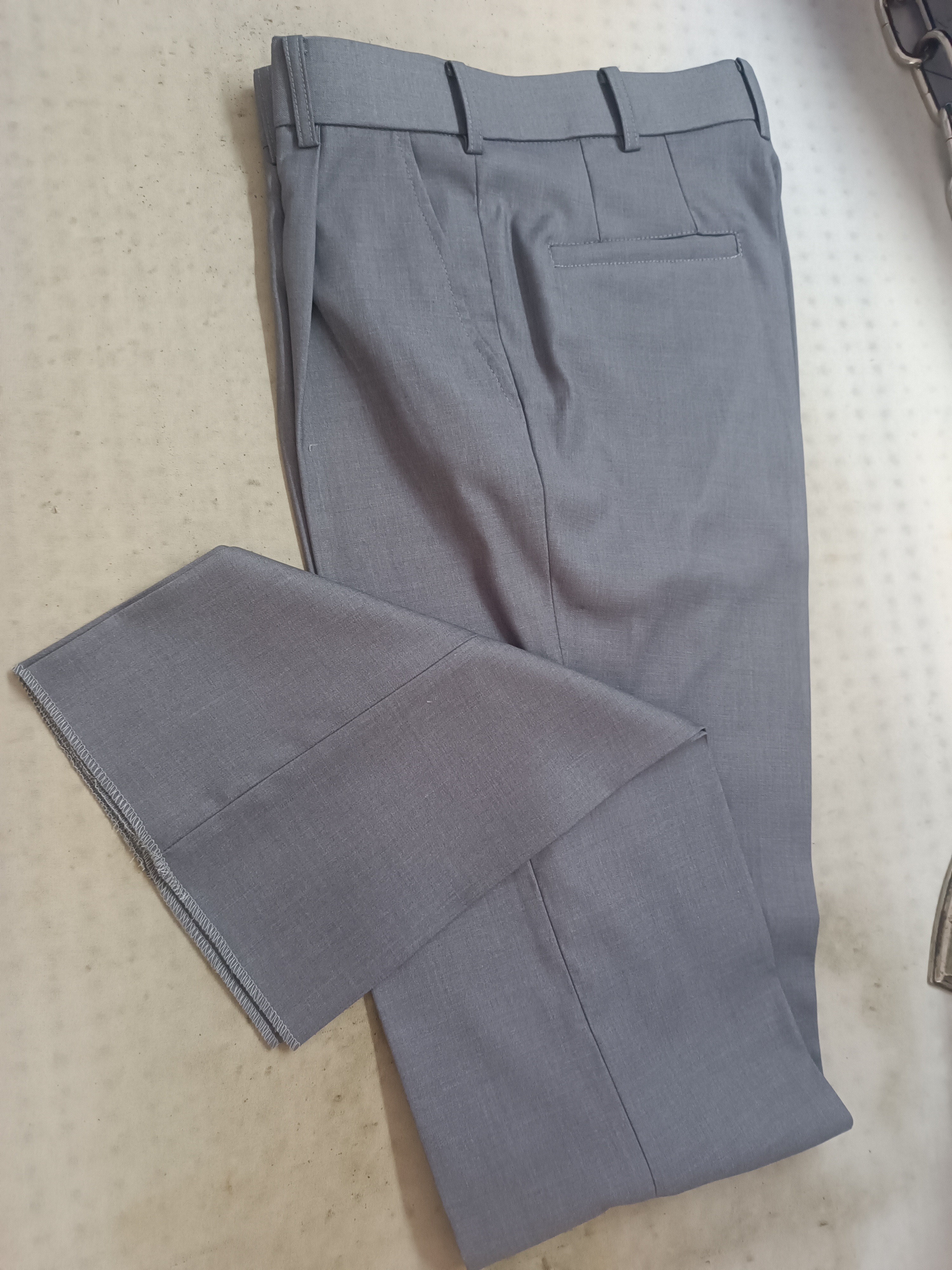 【无为工坊】现货DK浅灰色制服西装裤学院风直筒裤秋