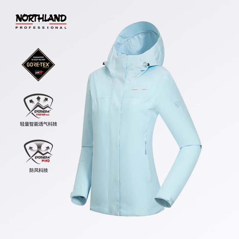 诺诗兰24GORETEX冲锋衣女户外防风防水登山服徒步外套NWJEH2110S