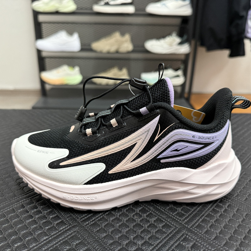 鸿星尔克2026春季新款女中大童轻便跑步鞋透气运动鞋78126103010