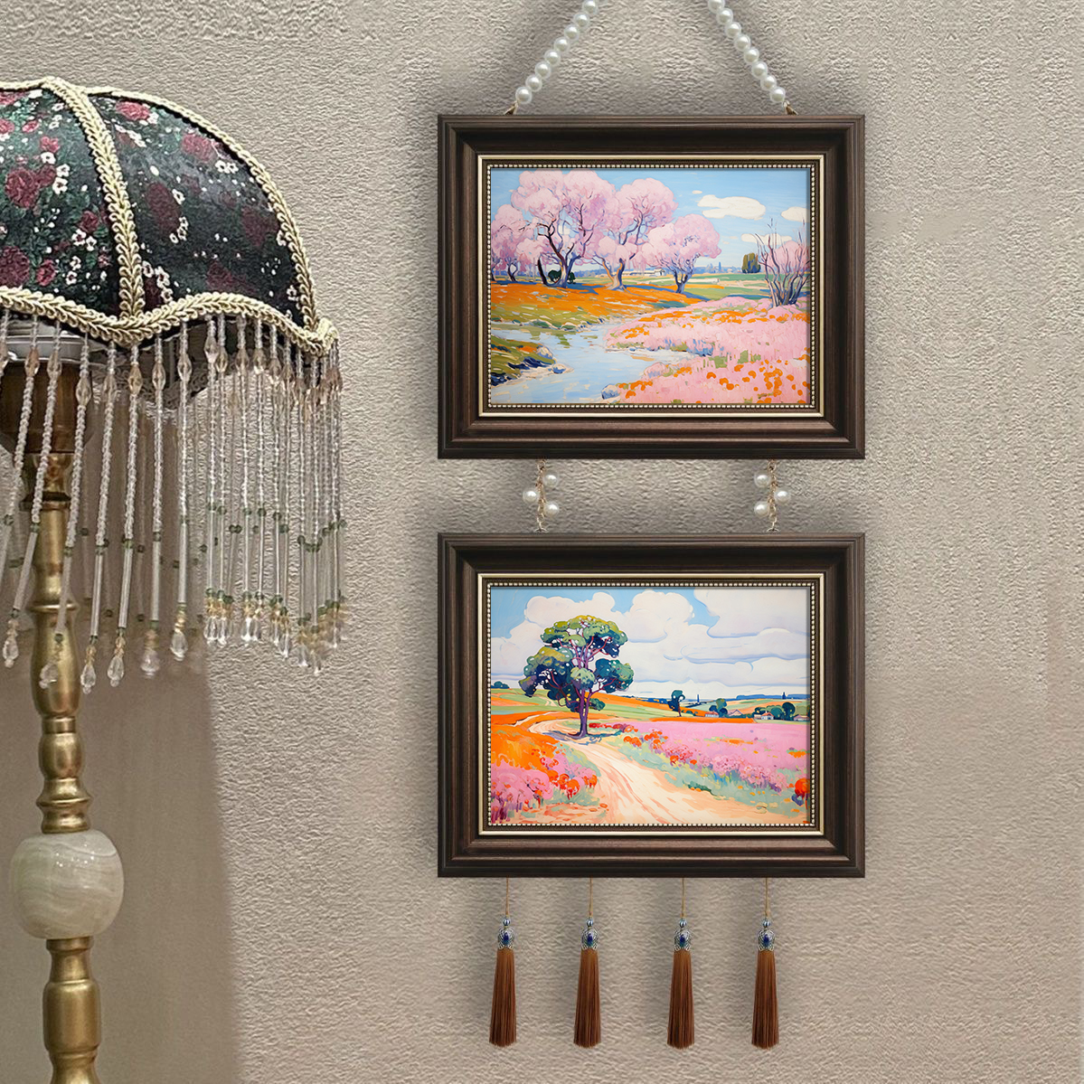 欧式田园风光艺术风景装饰画客厅电视墙壁挂画沙发背景墙画卧室画