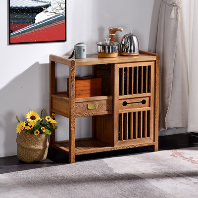 国标红木鸡翅木多功能茶水柜