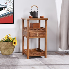 红木小茶几鸡翅木边几简约迷你阳台中式实木茶台床头方桌沙发角几