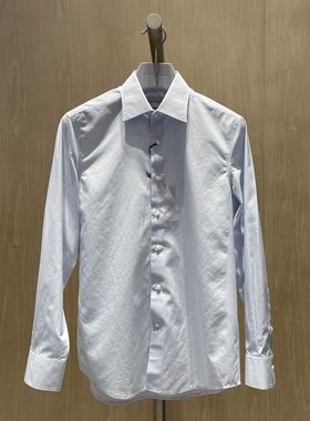 2023新款卡尔丹顿专柜秋季正品男士长袖衬衫衬衣 KDAS13508CBN2