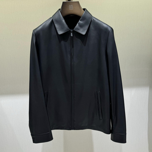 新款BOSSsunwen专柜正品秋冬季男装休闲真皮皮衣外套133227022770