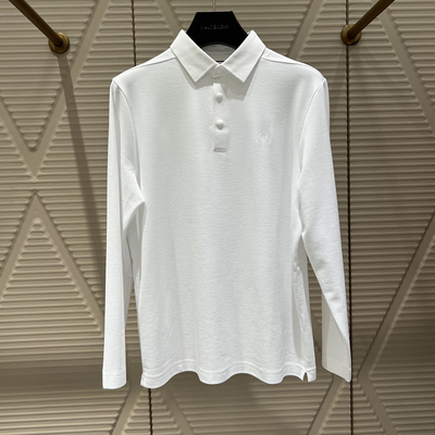 2025春季新款卡尔丹顿专柜正品男装休闲长袖T恤衫 KFCS10502FAW1