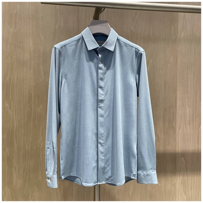 2022新款卡尔丹顿专柜春季正品男士长袖衬衫衬衣KCBS23605PAN3