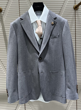 2024新款卡尔丹顿专柜正品秋冬季男装套西羊毛西服 KEAW21628OAC2