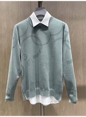 2022新款卡尔丹顿专柜春季正品男装长袖针织上衣KCBS10623RAV6