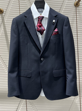 2024新款卡尔丹顿正品秋冬季男装套西羊毛西服外套 KEAL01613DAB1