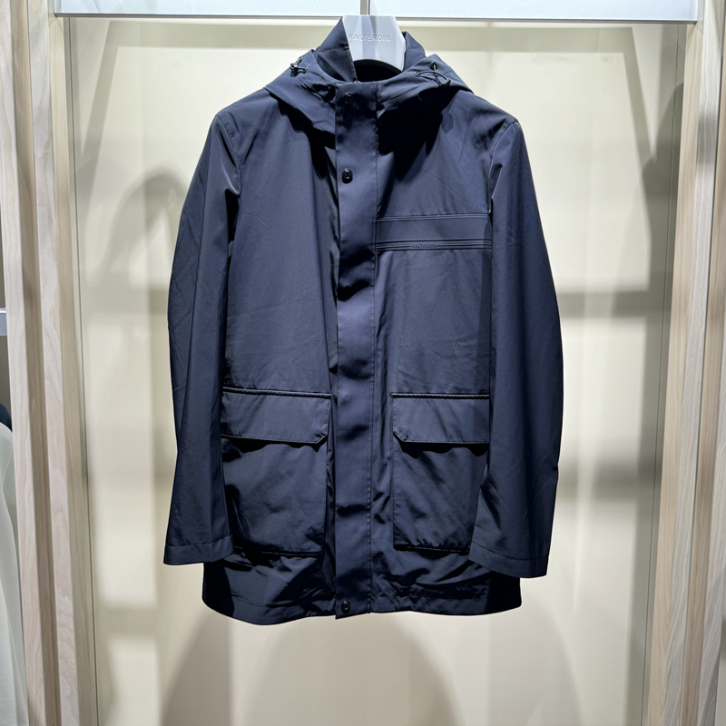 2023新款卡尔丹顿正品男装秋冬季外套休闲风衣上衣KCBW25331FAD5