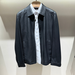 新款BOSSsunwen专柜正品秋冬季男装休闲真皮皮衣外套143227023460