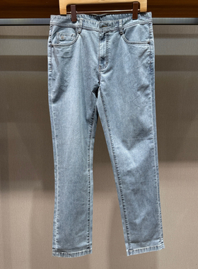 正品BOSSsunwen2026春夏新款通勤百搭显瘦男士牛仔裤M621JS014