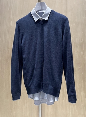 2022新款卡尔丹顿专柜秋季正品男装长袖羊绒针织衫2色KCBW44205VA