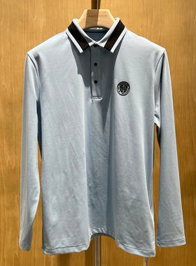 2025秋冬季新款卡尔丹顿专柜正品男装休闲长袖T恤衫SEMW20520FAN2