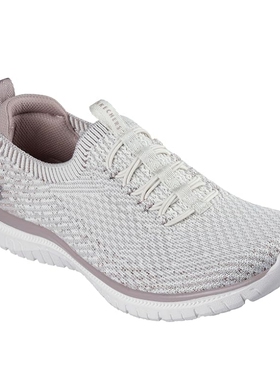 代购美国进口斯凯奇女鞋夏季一脚蹬松紧带平底耐磨运动鞋104452