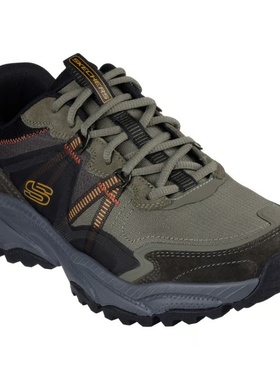 代购skechers斯凯奇男鞋夏季厚底系带轻便百搭登山运动鞋237743