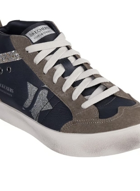 美国进口代购斯凯奇女舒适秋季系带平底耐磨轻便高帮板鞋185307