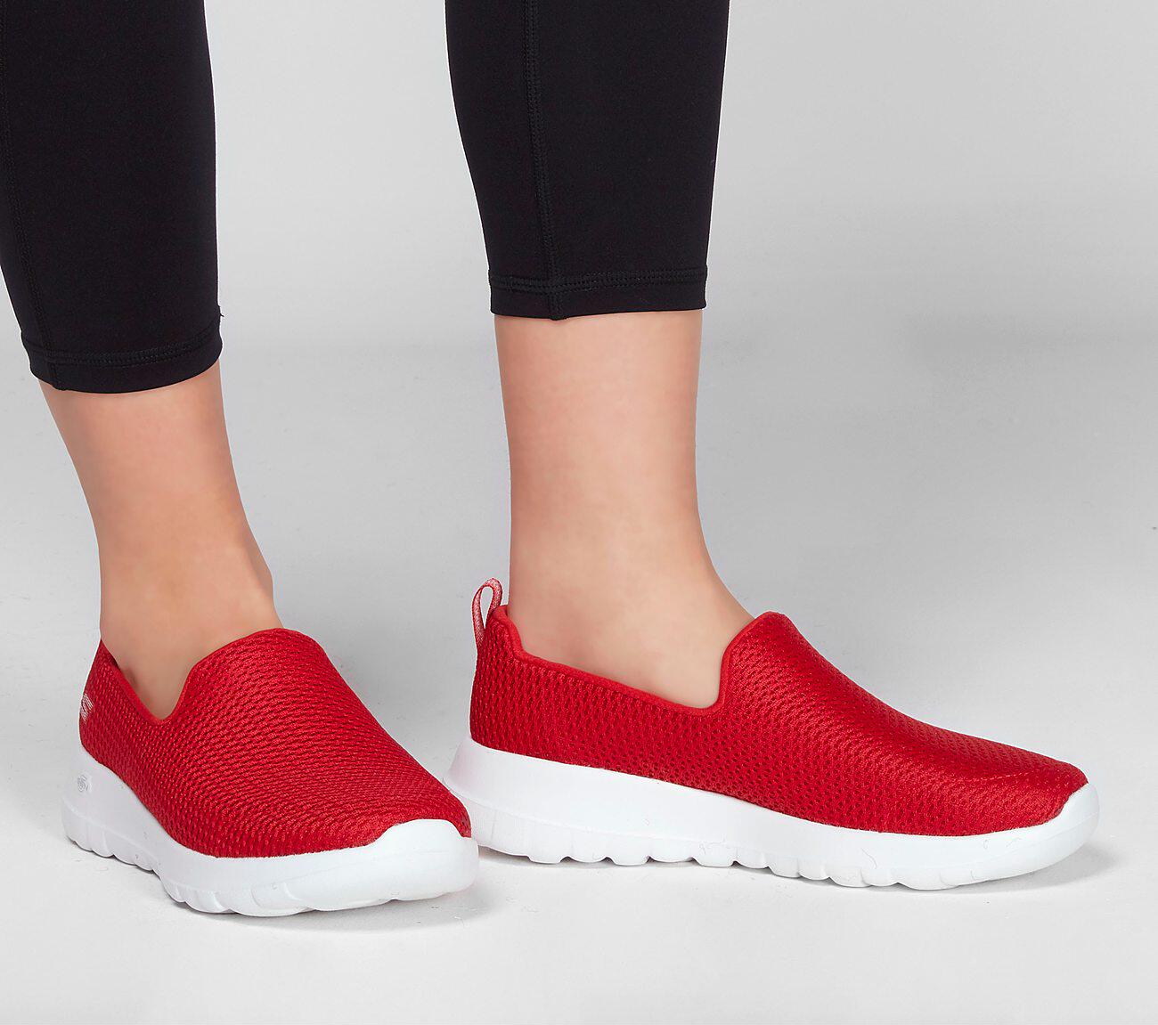 美国代购skechers斯凯奇2018新款女鞋舒适一脚蹬套脚健步鞋15600