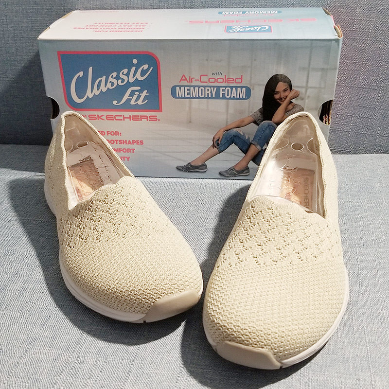 美国代购skechers斯凯奇2018新款女鞋舒适套脚运动鞋健步鞋49481