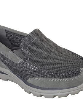 美国代购skechers斯凯奇2018新款男鞋舒适一脚蹬低帮休闲鞋64365