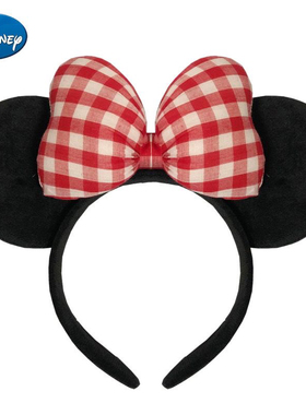 乐园拍照头箍米奇米妮发箍成人儿童卡通头饰可爱波点蝴蝶结发卡