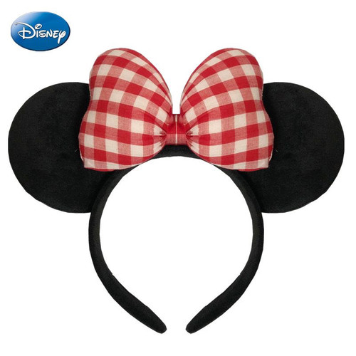 乐园拍照头箍米奇米妮发箍成人儿童卡通头饰可爱波点蝴蝶结发卡