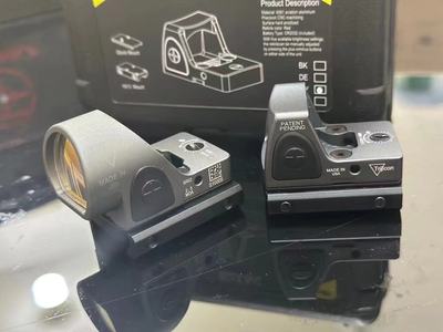 金属rmr全息红点模型瞄准镜高透虹膜可调节高清膜弹弓玩具配件