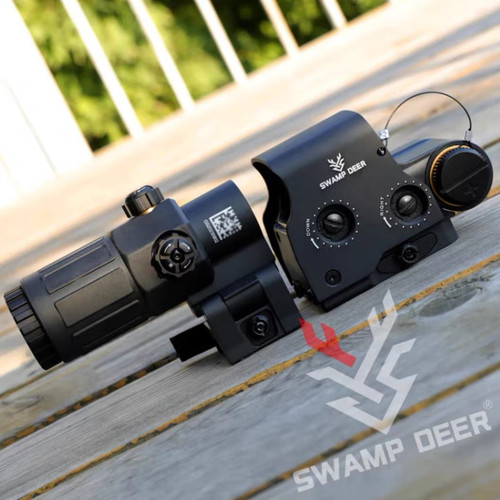 沼泽鹿金属全息红点558G33侧翻模型20MM快拆固定3倍放大模型弹弓