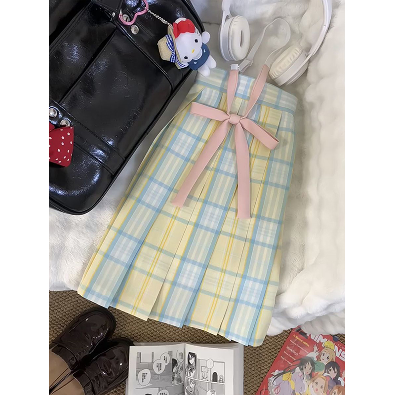 柚月JK原创制服学院风短裙2025夏季新款校供感格裙JK短裙百褶裙子