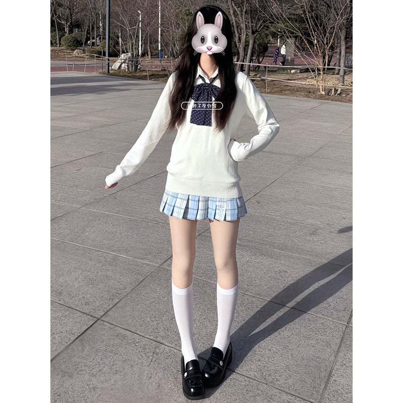 日系原创JK学院风制服针织衫毛衣秋冬套头长袖校供衬衫软妹套装女,女装/女士精品,时尚套装,淘宝优惠券,粉丝福利购,淘宝优惠卷