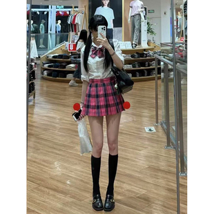 款 JK制服套装 宽松日系学院风百搭JK裙小玫原创校供夏季 衬衫 长袖