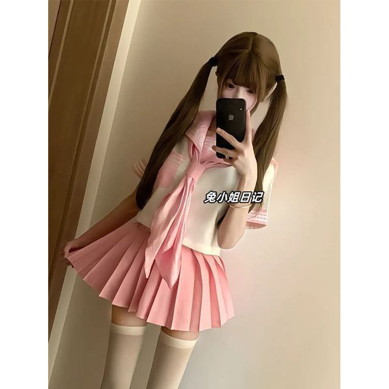 学院风日系原创三本JK正统短袖jk制服套装可爱水手服正版学院软妹图片