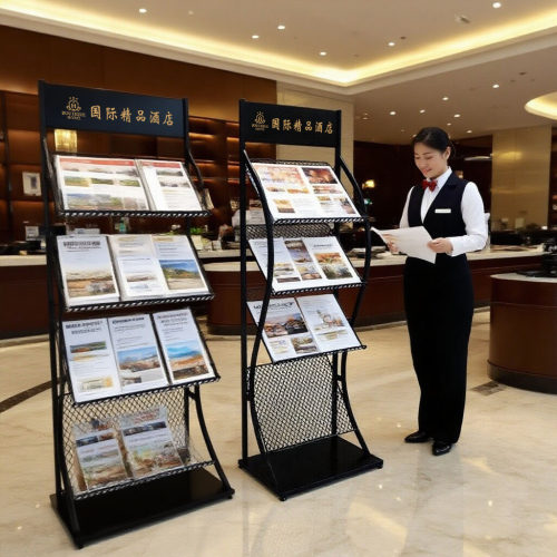 酒店大厅展示宣传架铁艺架